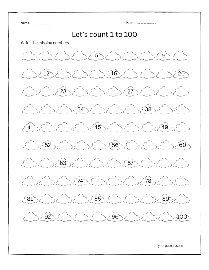 number sense worksheets grade 1