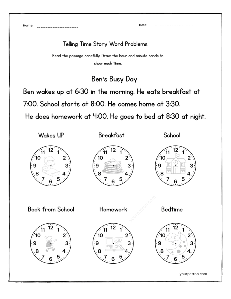 telling-time-daily-routine-worksheet-grade-1