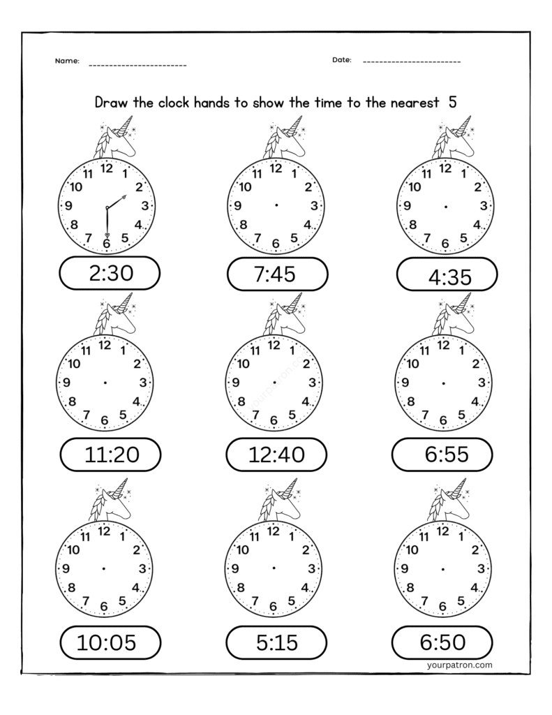 analog-clock-draw-hands-worksheet-grade-2