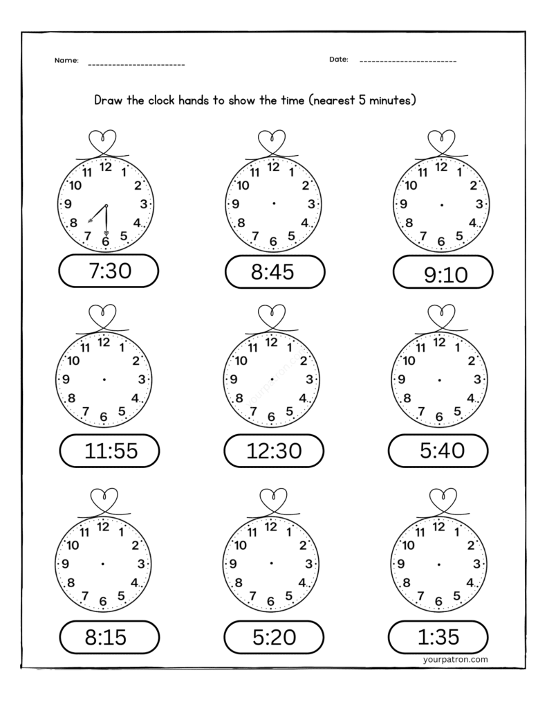 analog-clock-telling-time-worksheet-grade-2