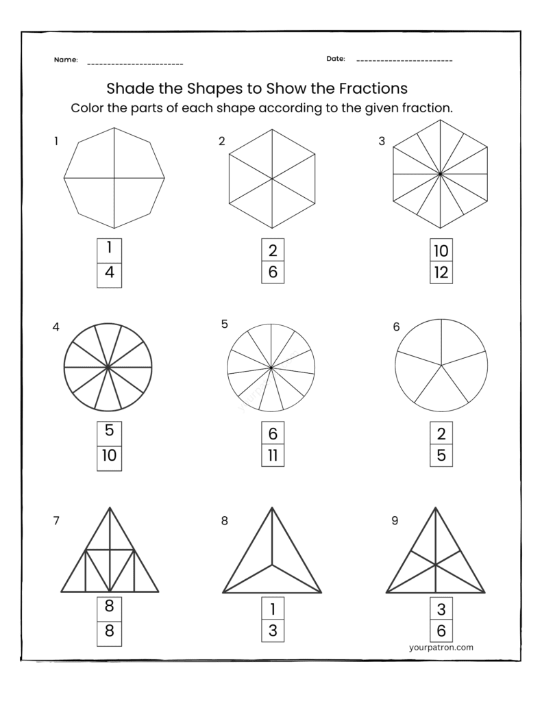 grade-2-shade-given-fraction-worksheets