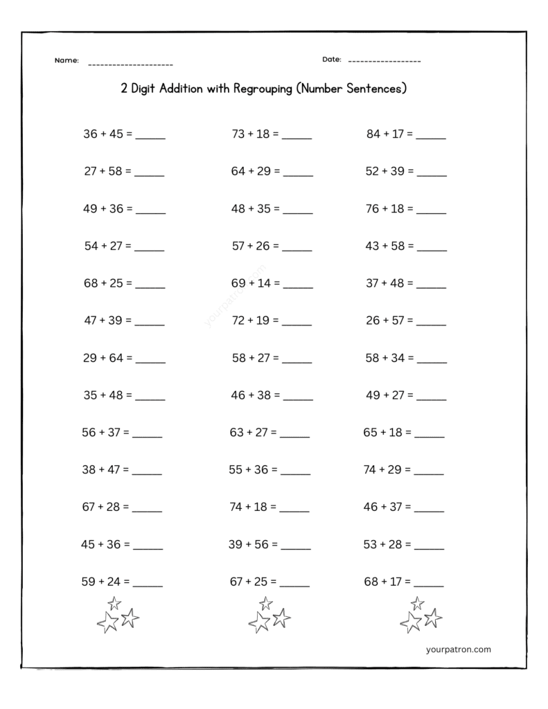 number-sentences-addition-worksheets-grade-2