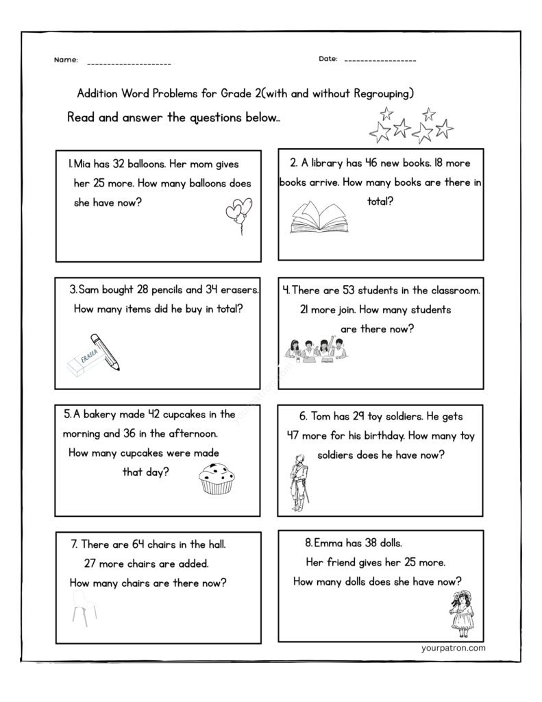second-grade-addition-word-problems-worksheet