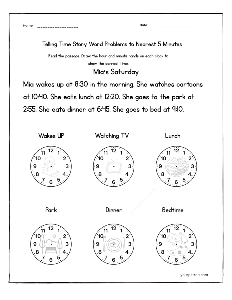telling-time-to-the-nearest-5-minutes-grade-2