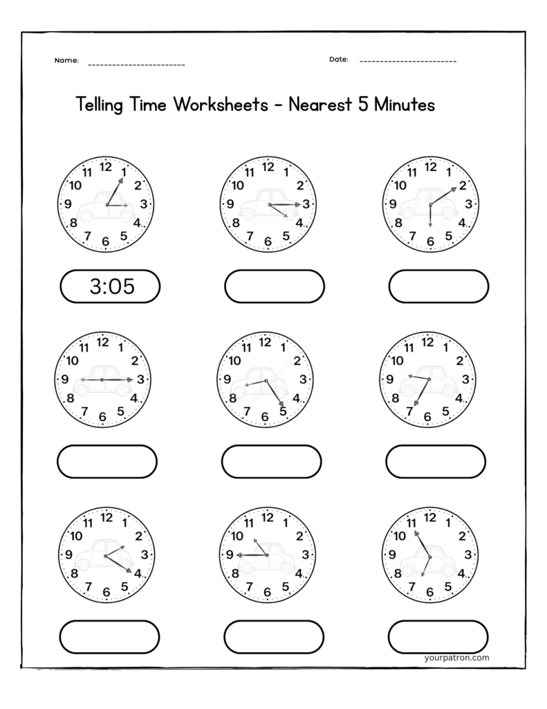 telling-time-to-the-nearest-5-minutes-worksheet-grade-2